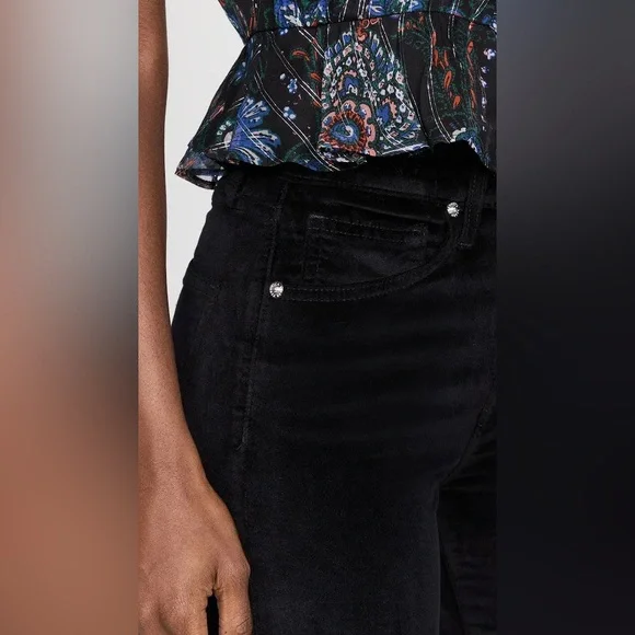 Veronica Beard Velvet Flared Pants - Picture 8 of 12